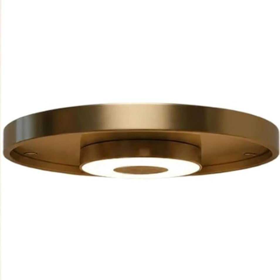 Trådlös LED-Hylla - cordless led shelf brass detail