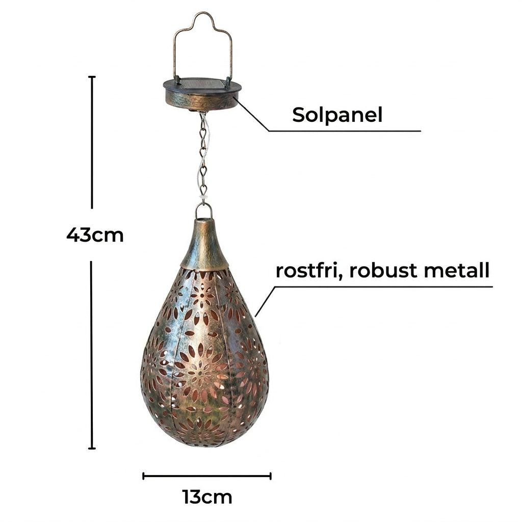 Solcellsdriven Lysdroppe